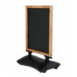 Caballete en madera tamaño 59x78 cm con base rellenable