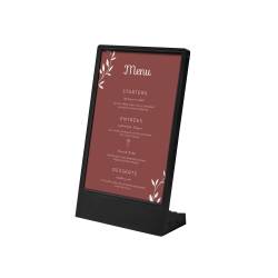 PORTAGRAFICA CON LUZ PARA DIN A5 FORMA DE L NEGRO