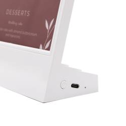 PORTAGRAFICA CON LUZ PARA DIN A5 FORMA DE L PUERTO