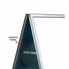 Caballete de aluminio apto para exterior trasera en galvanizada