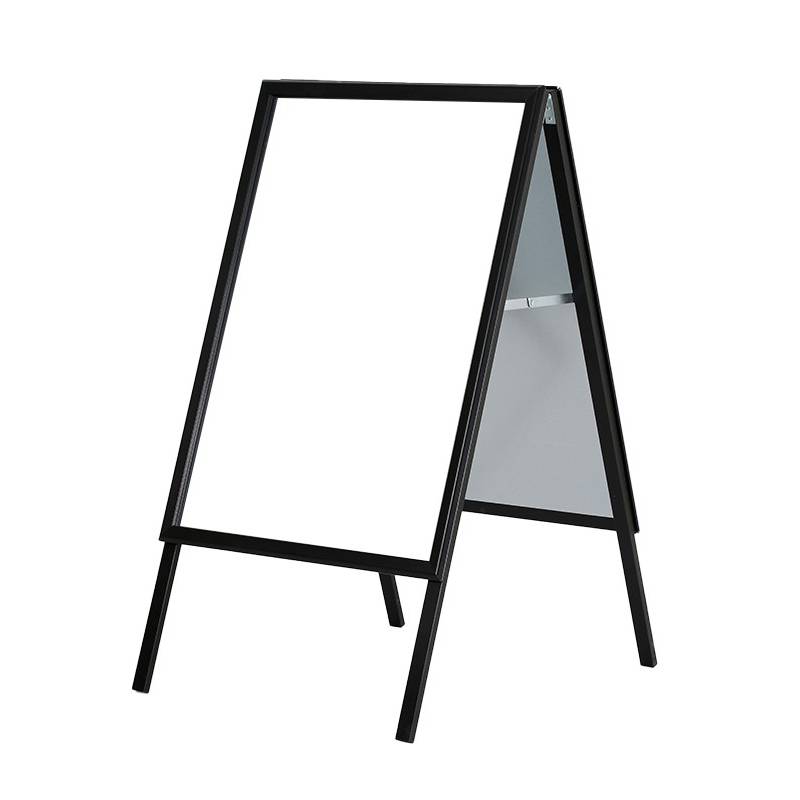 Caballete de aluminio negro apto para exterior