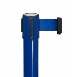 Poste separador azul con cinta retractil 5