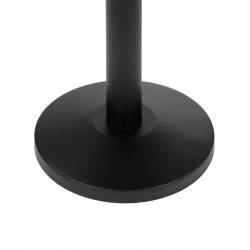 Poste separador negro con cinta extensible de 3 metros negra 2