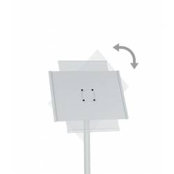 Porta menú o portagráficas blanco ajustable en altura3