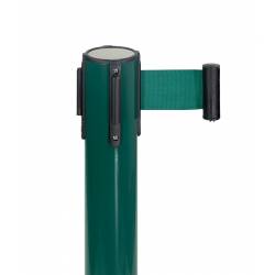 Poste separador verde con cinta extensible 4