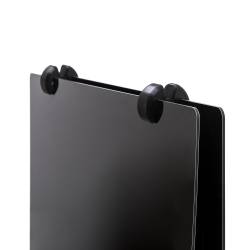 CABALLETE PIZARRA DE ALUMINIO NEGRO RESISTENTE AL EXTERIOR