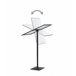 Atril portagráfica o portamenú negro para cartel 50x70 cm 5