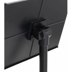 Porta menú o portagráficas negro con base redonda 13