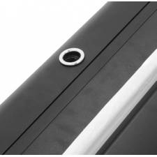 ROLL UP NEGRO 85 x 206 cm REMATES CROMADOS 2