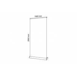 ROLL UP NEGRO 100 x 206 cm REMATES CROMADOS 10