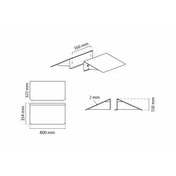 Soporte para carteles de 80 cm de ancho 3