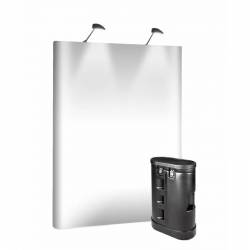 Pop-up 2 x 3 módulos recto o curvo con Maleta Mostrador