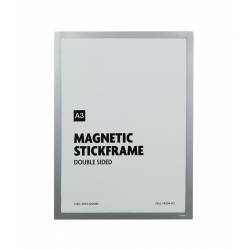 Funda portagráficas gris autoadhesiva A3