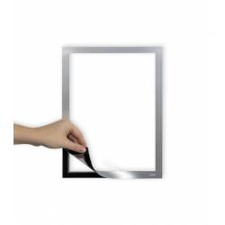 Funda portagráficas gris autoadhesiva con imán 5