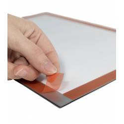 Funda portagráficas gris autoadhesiva con imán 7