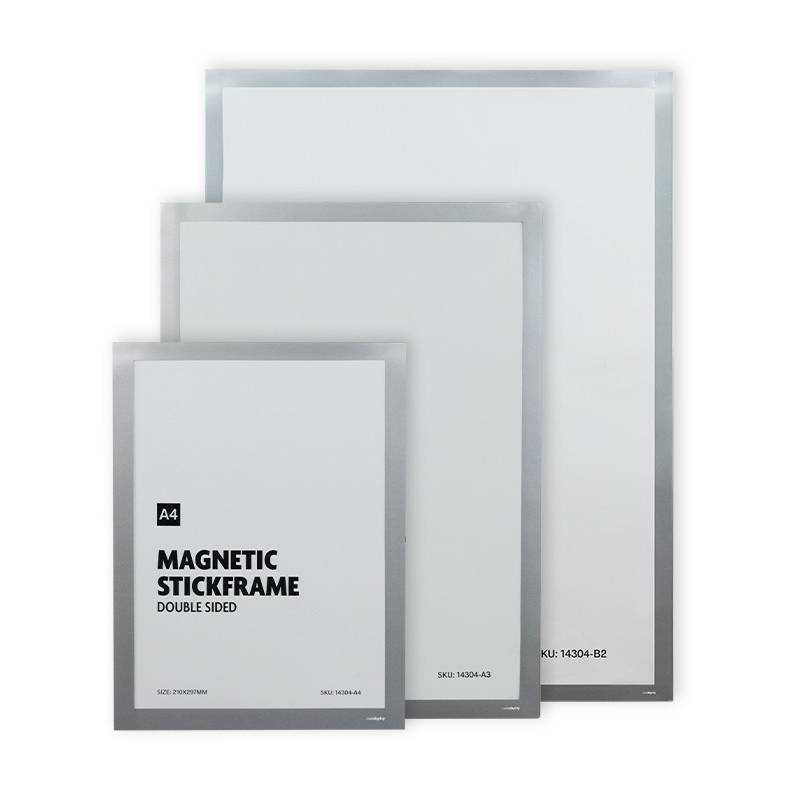 Funda portagráficas gris autoadhesiva