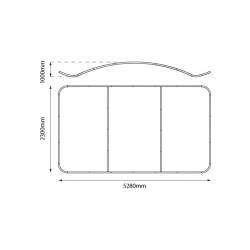 Display curvo para textil de 526x230 cm 2