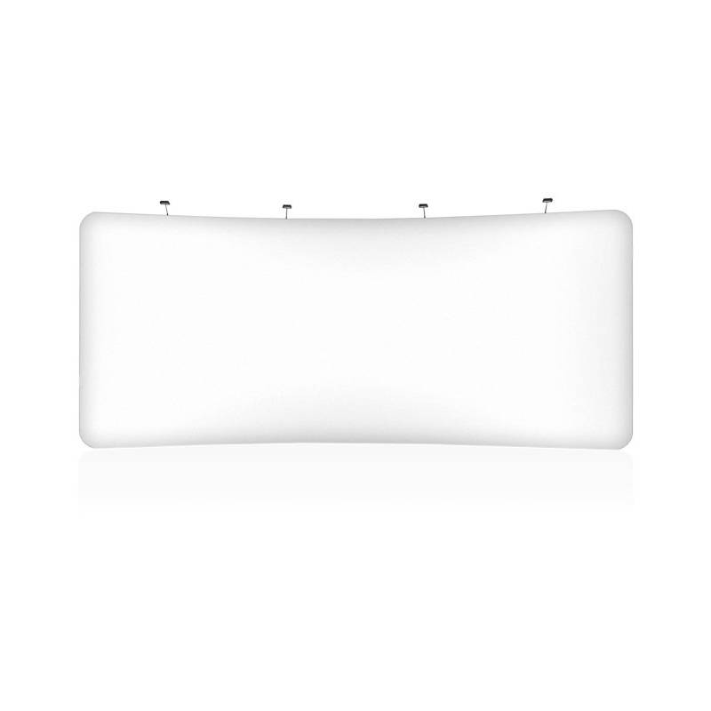 Display curvo para textil de 526x230 cm