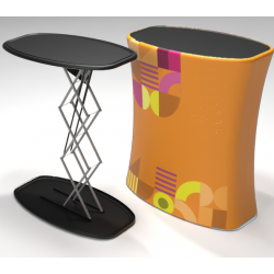 Mostrador rectangular de montaje automático