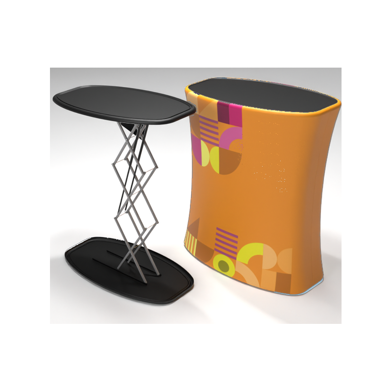 Mostrador rectangular de montaje automático