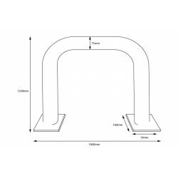 BARRERA DE PROTECCIÓN DE DE 120x100 cm