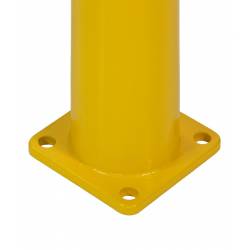 BOLARDO DE 90 CM DE ALTO EN ACERO CON BANDA REFLECTANTE 5