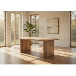 Mesa de madera de acacia marrón