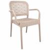 SILLON APILABLE IMITACION RATTAN BEIGE