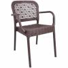 SILLON APILABLE IMITACION RATTAN MARRON CHOCOLATE