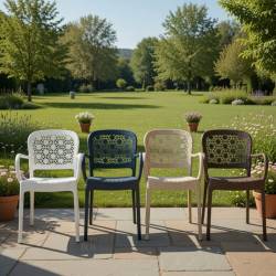 SILLON APILABLE IMITACION RATTAN 4 COLORES DISPONIBLES