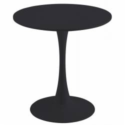 Mesa redonda con base de metal tapa 70 cm