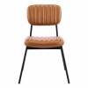 Silla estilo vintage con asiento y respaldo en similpiel 2