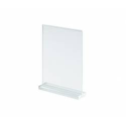Portagráfica con base de metacrilato vertical
