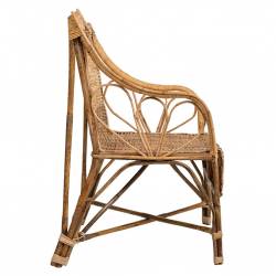 SILLON DE BAMBU Y RATAN LATERAL