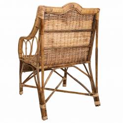 SILLON DE BAMBU Y RATAN TRASERA