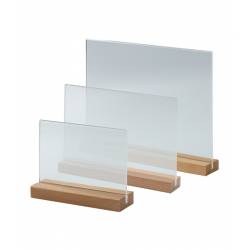 Portagráfica horizontal con base de madera con Gripper