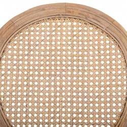 TABURETE ALTO DE MADERA ASIENTO TAPIZADO Y RESPALDO DE REJILLA 7