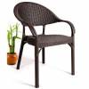 SILLON APILABLE POLIPROPILENO MARRON Y PATAS METALICAS 2