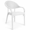 SILLON APILABLE POLIPROPILENO BLANCO PATAS METALICAS 2