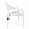 SILLON APILABLE POLIPROPILENO BLANCO PATAS METALICAS 3