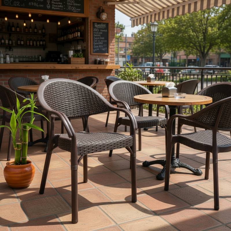 SILLON APILABLE POLIPROPILENO ANTRACITA PATAS METALICAS