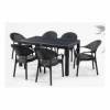 SILLON APILABLE POLIPROPILENO ANTRACITA PATAS METALICAS con mesa opcional