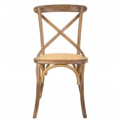 SILLA DE MADERA ASIENTO DE RATAN 2