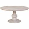 MESA REDONDA DE MADERA ACABADO BLANCO DIAMETRO150 cm 2
