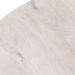 MESA REDONDA DE MADERA ACABADO BLANCO DIAMETRO150 cm DETALLE TABLERO 2