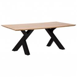 MESA DE 2 METROS EN MADERA Y METAL 2