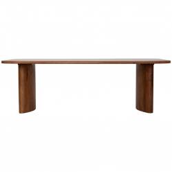 MESA DE 240 cm EN MADERA DE ACACIA LATERAL