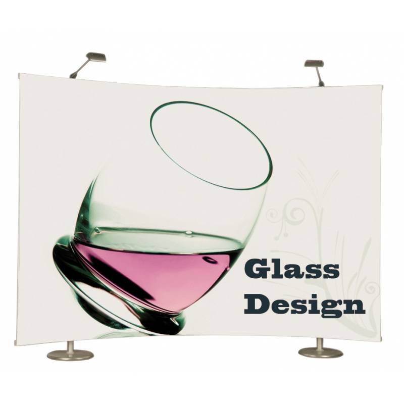 Sistema portátil 3 x 2 metros curvo, perugia