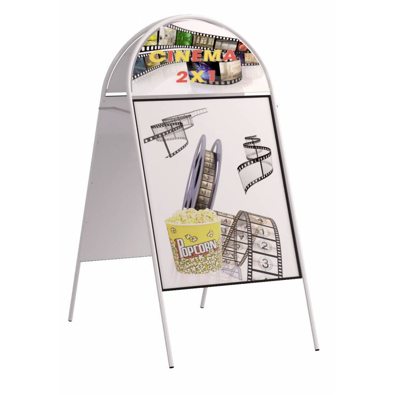 Caballete con cubierta magnética y acople superior semicircular