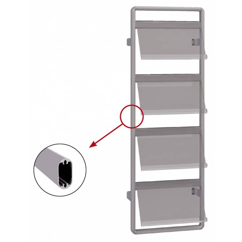 Portacatálogos de pared para 8 DIN A4